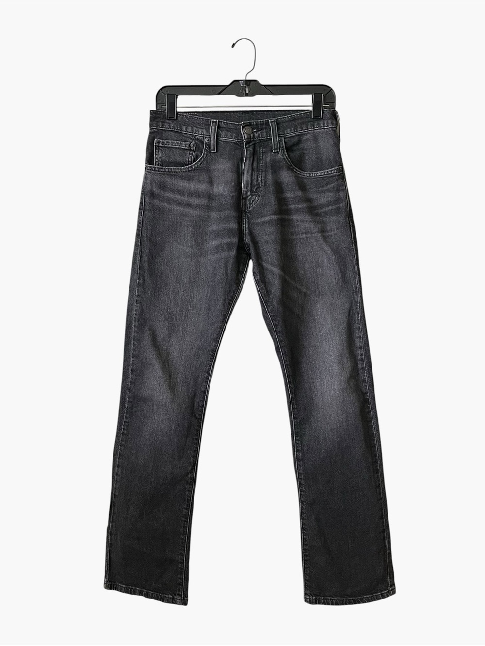 Levi's 517 Bootcut Jeans Mens 28x30 Black Stretch Denim Pants Western Grunge